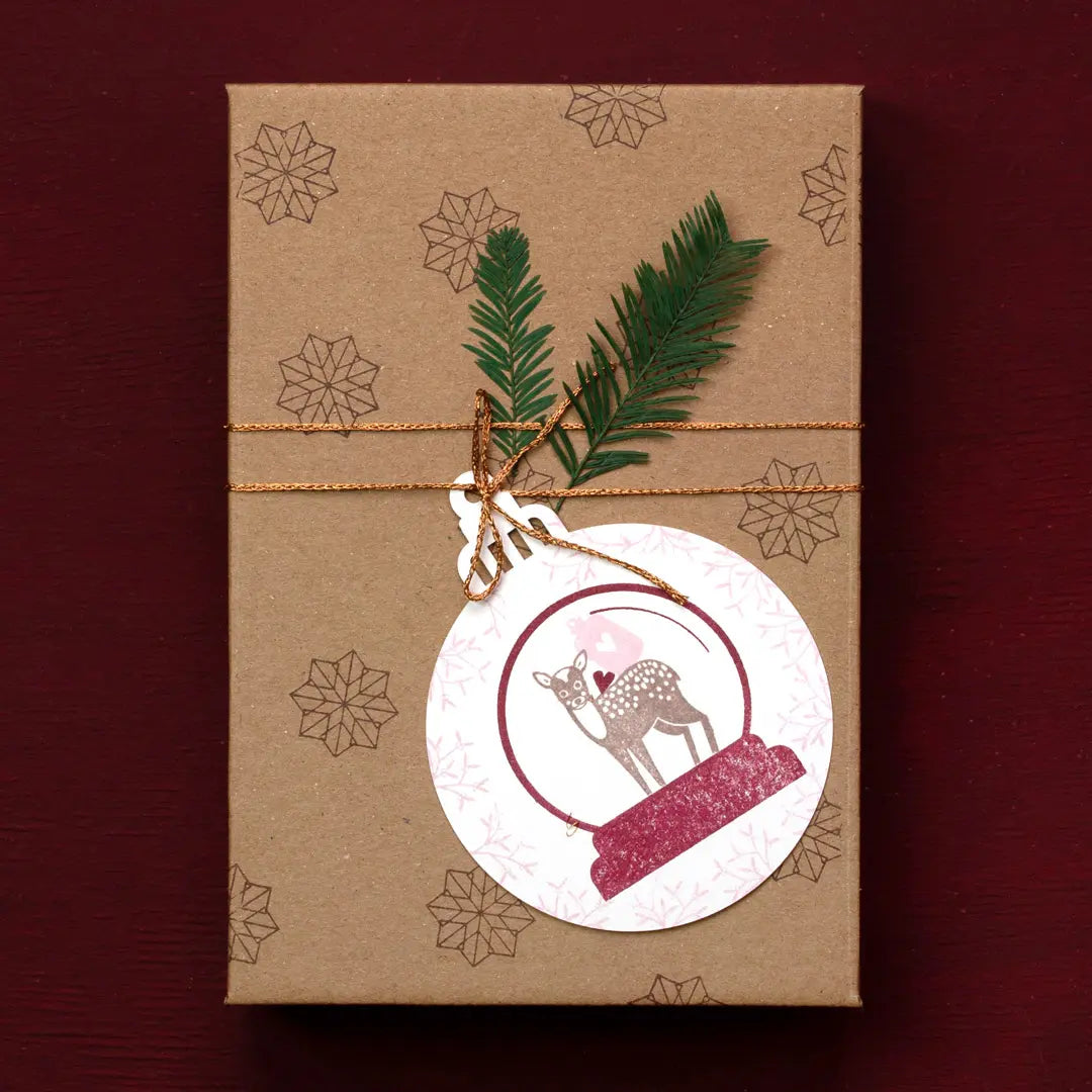 mini stempel weihnachten kleine stempel weihnachtsgeschenke verpacken pappschachtel bestempeln