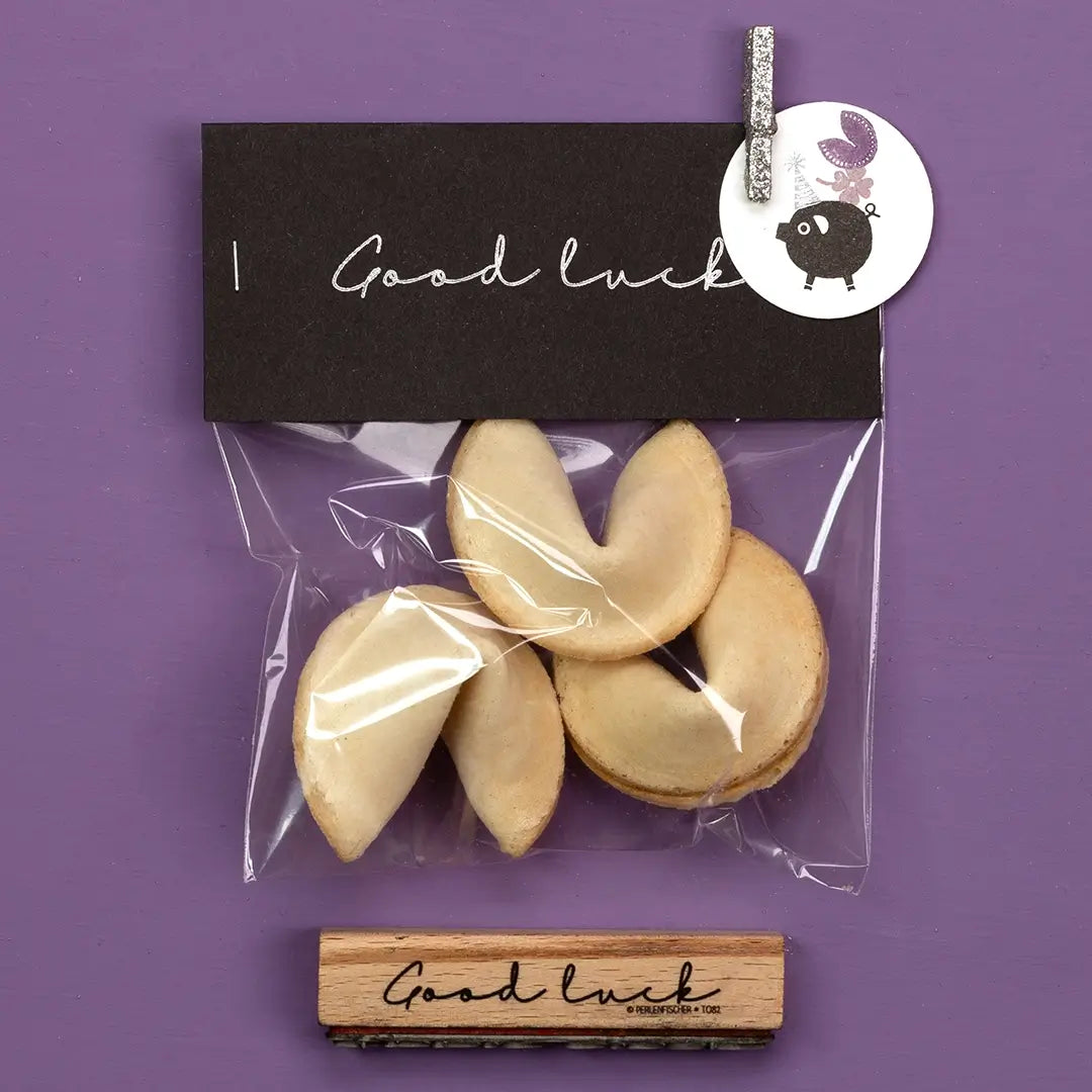 stempel weihnachten stempel silvester stempel good luck geschenk diy