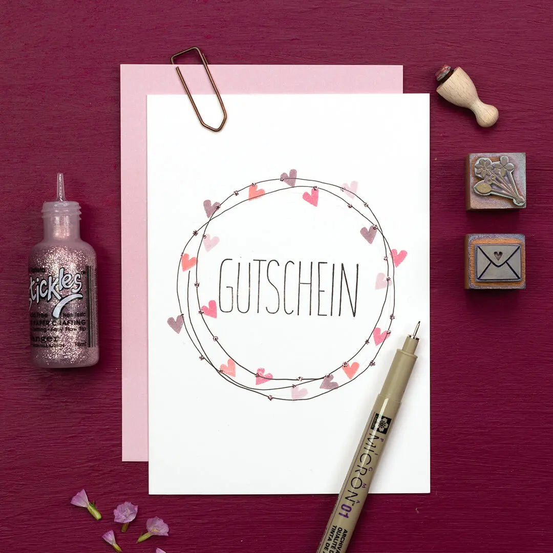 stempel hochzeit geschenke zur hochzeit gutschein stempel gutschein selber machen stempel herz
