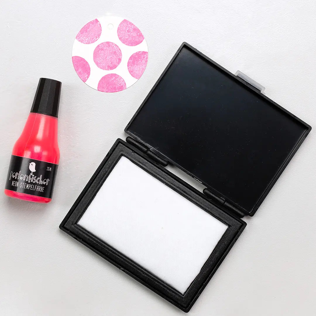 Stempelkissen Kinder ungiftig Bunte Neon Farben zum Stempeln sichere Stempelfarben Neon Dye Ink Stempelfarben