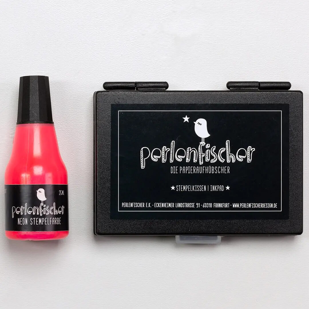 Stempelkissen Set | Neon Pink