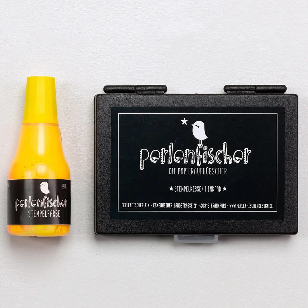 Stempelkissen Set | Neon Gelb
