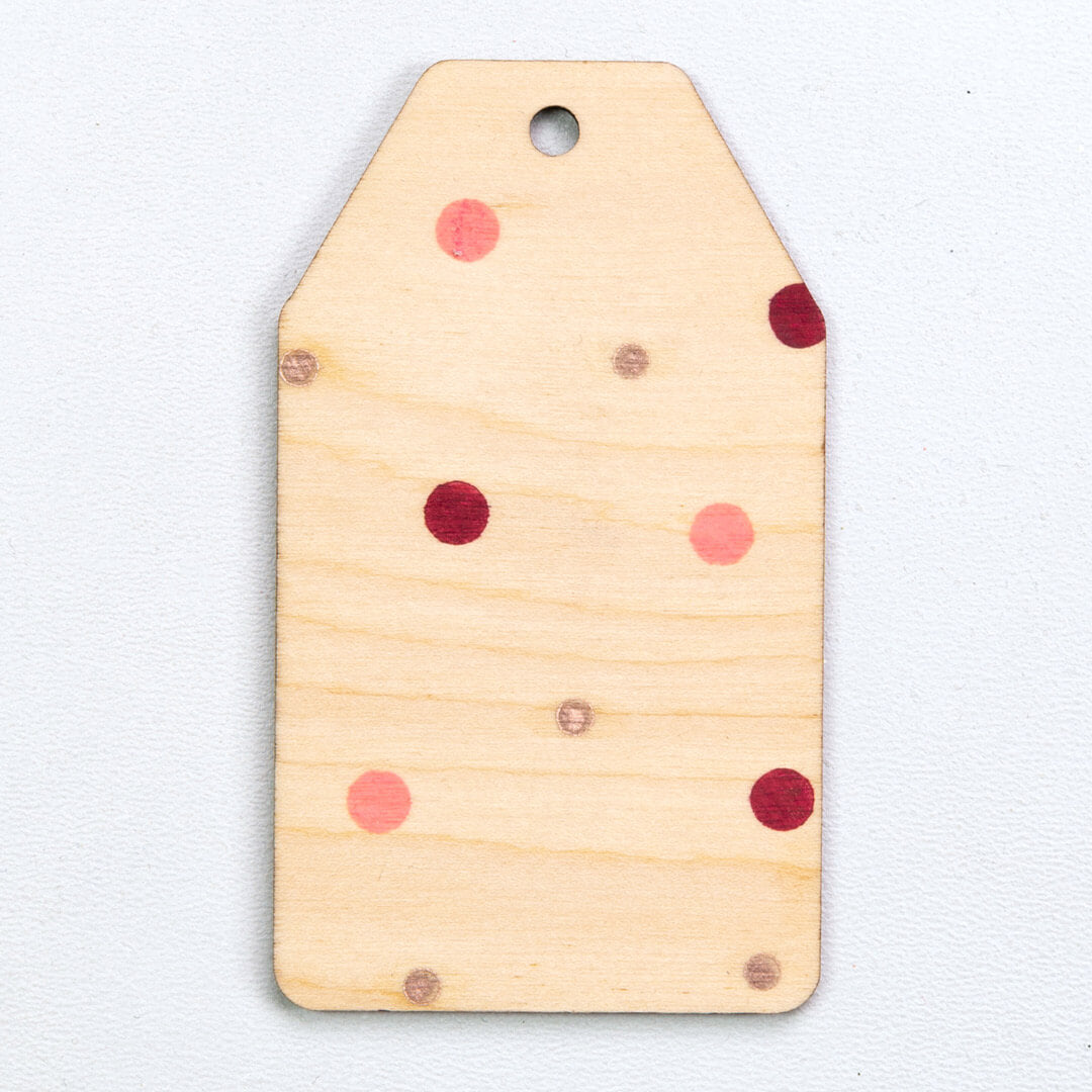 Wooden pendant | Luggage label large 5 pcs