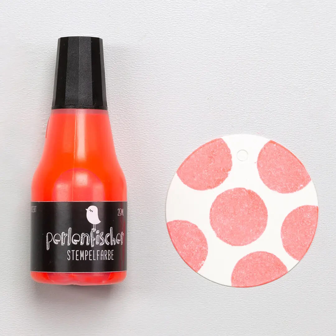 Stempelkissen Set | Neon Rot