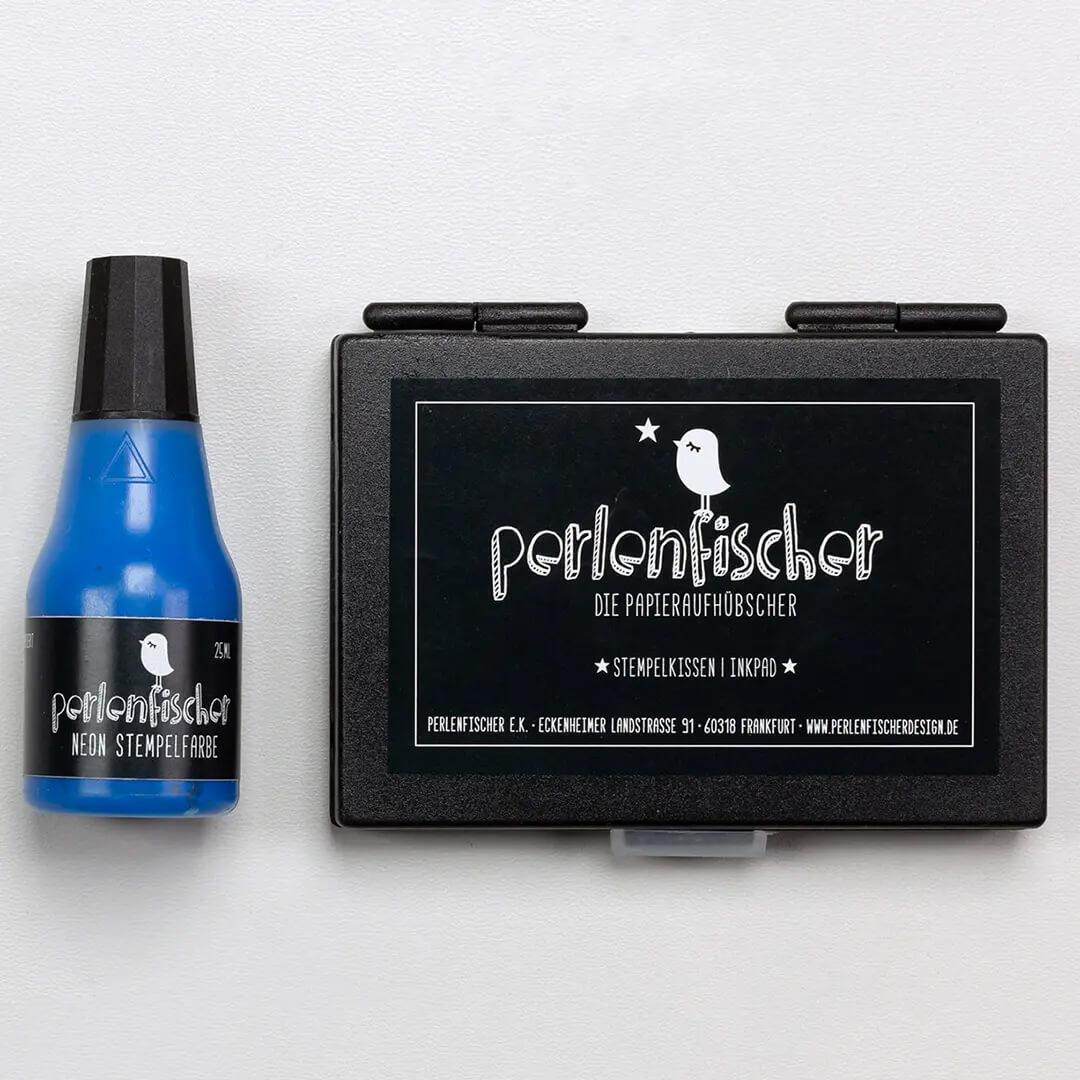 Stempelkissen Set | Neon Blau