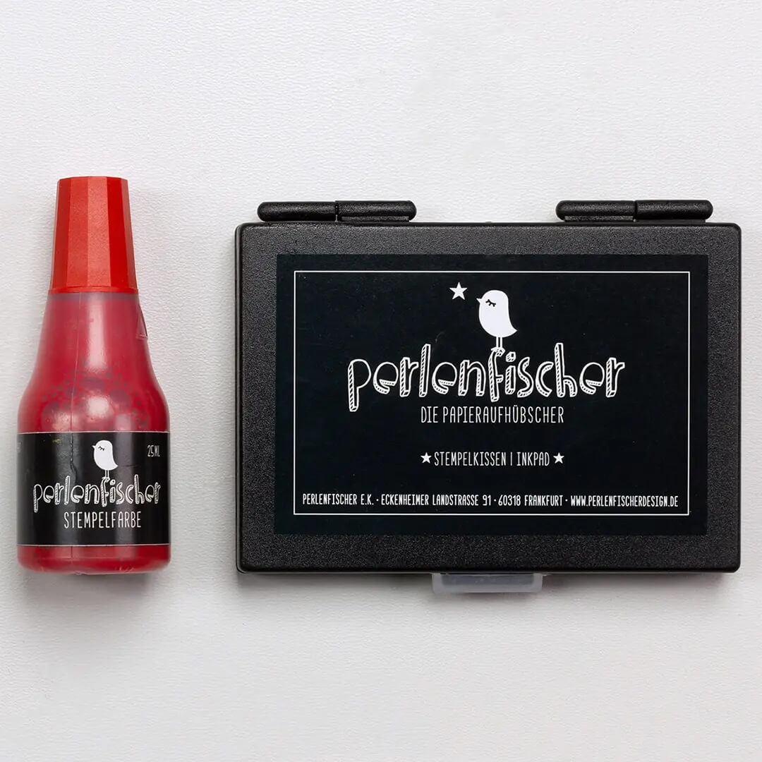 Stempelkissen Set | Rot