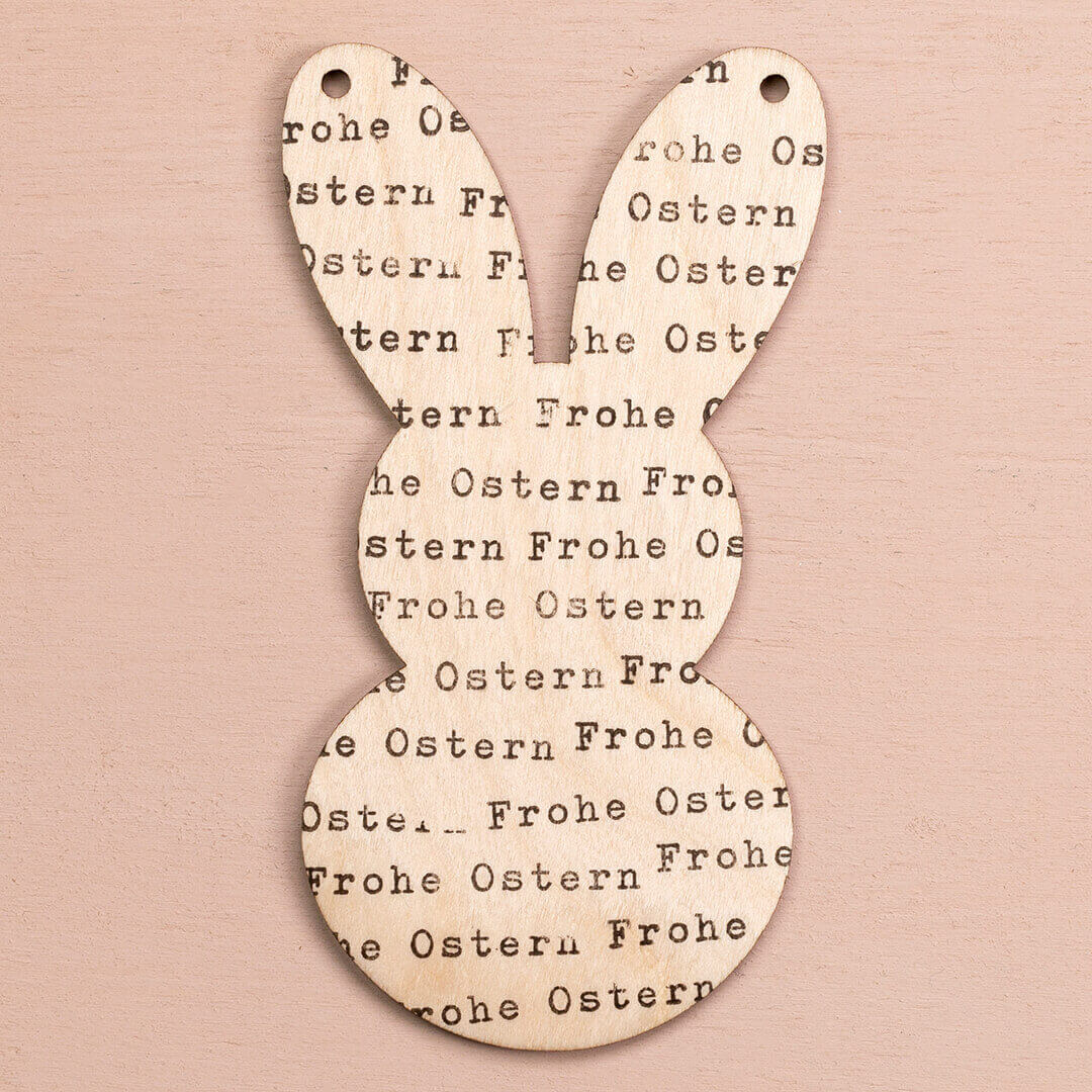 Wooden pendant | Bunny 5 pcs.