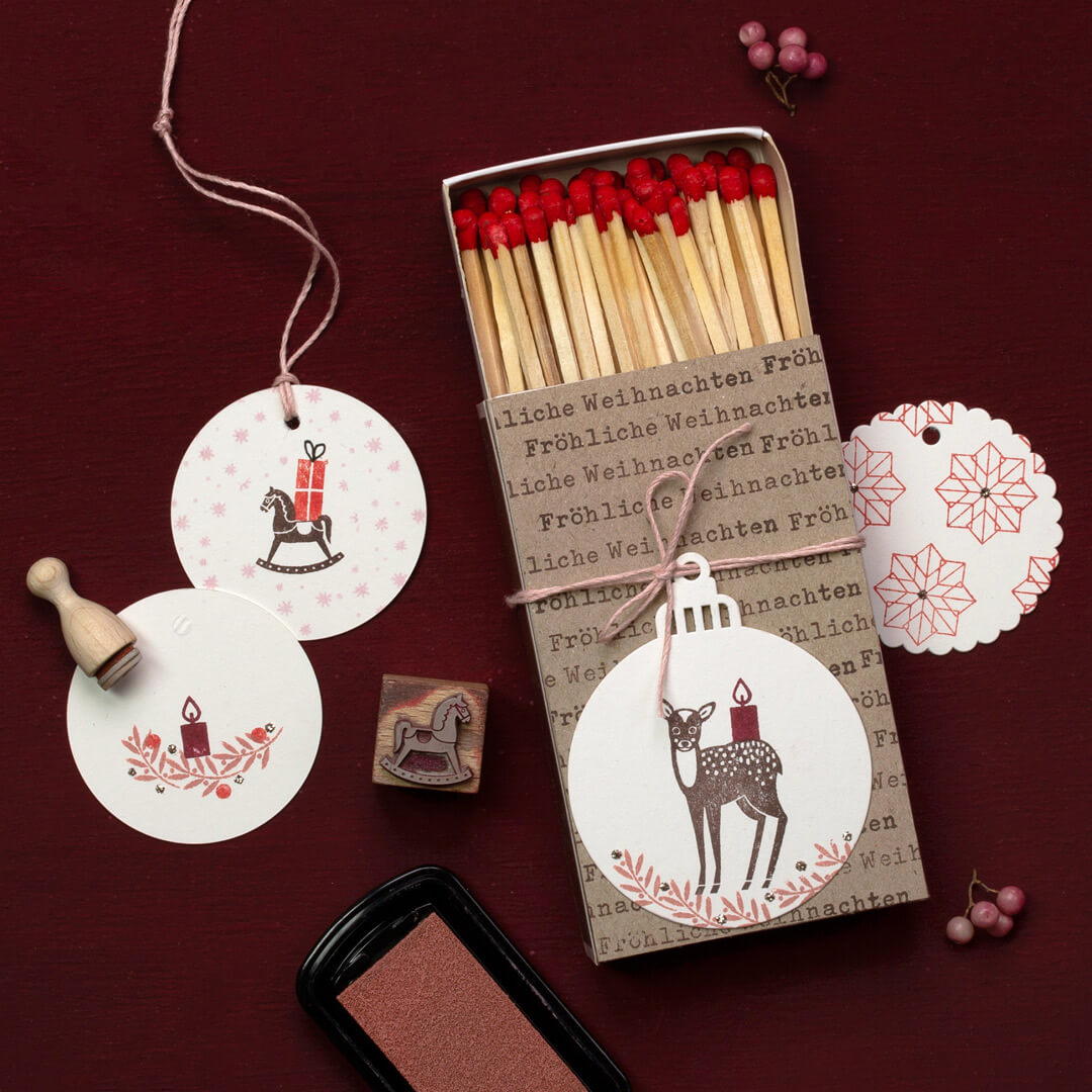 20 Papertags | Christmas bauble small