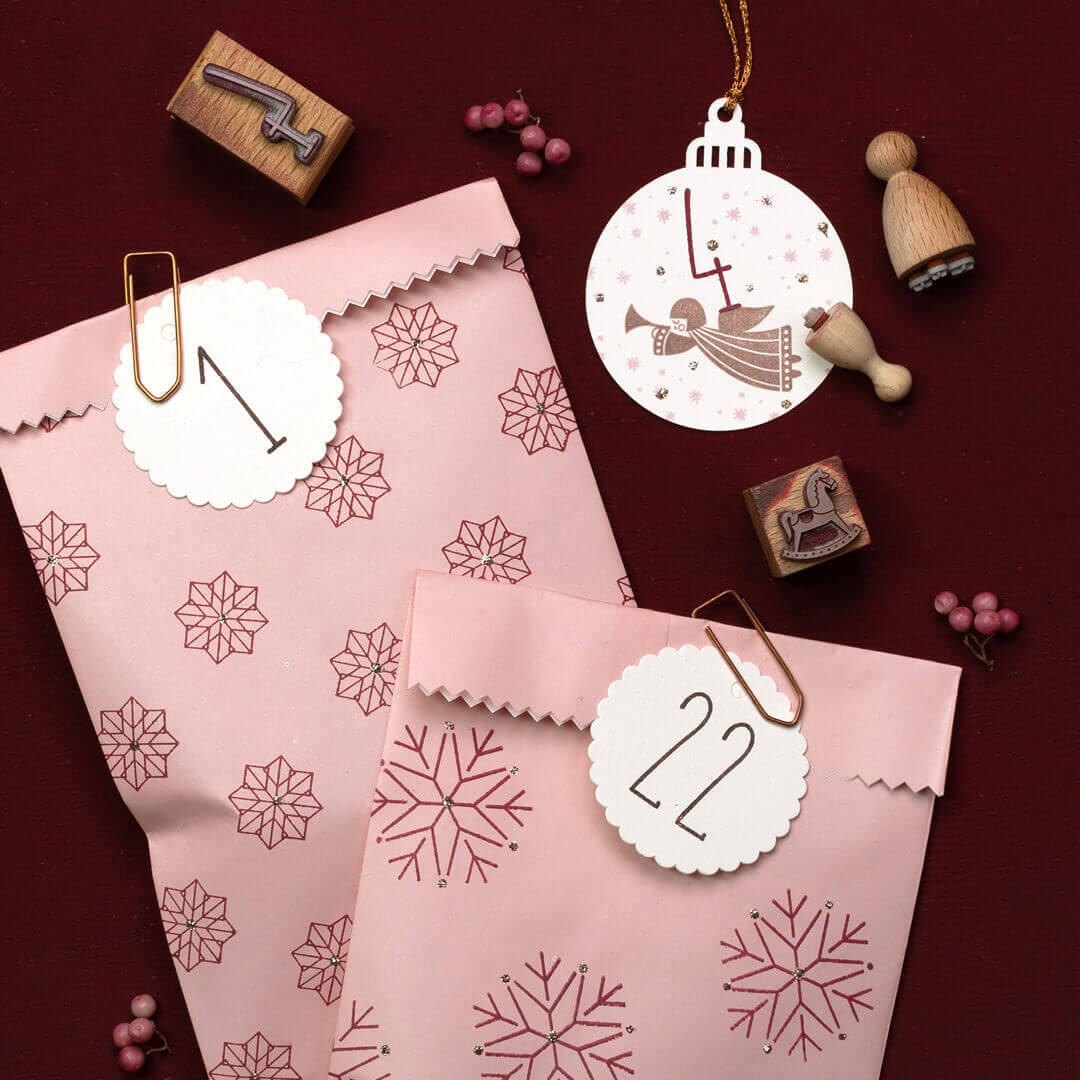 20 Papertags | Christmas bauble small