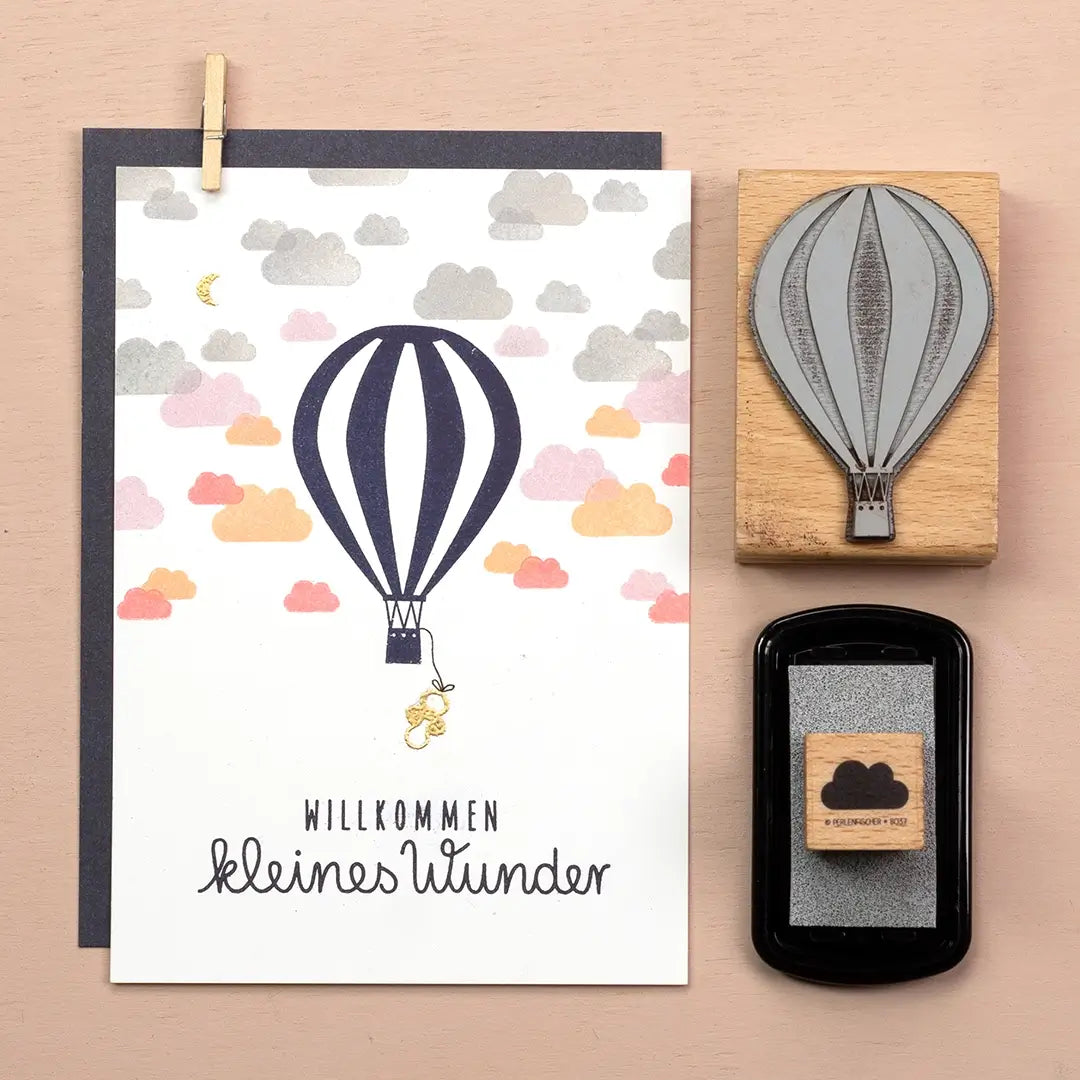 stempel kinder stempel zur geburt stempel schnuller stempel heissluftballon stempel wolken stempel willkommen kleines wunder
