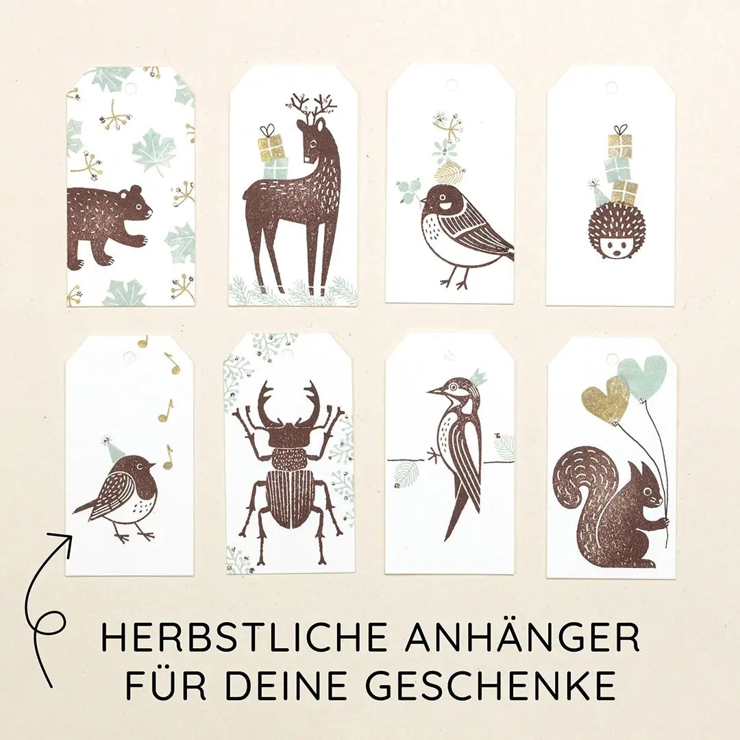 Stempel Herbst & Wald Stempel Waldtiere Stempel Eichhörnchen Stempel Reh Stempel Bär Stempel Igel Stempel
