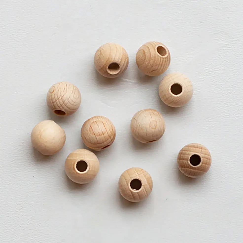 100 wooden beads I 15 mm
