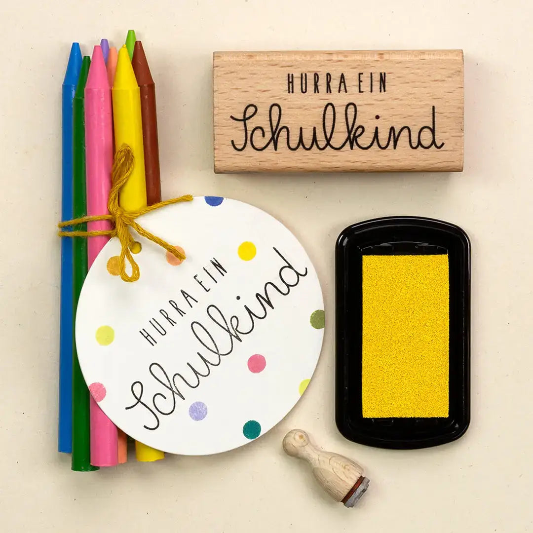 stempel kinder stempel zur einschulung stempel schulkind geschenk zur einschulung buntstifte verschenken