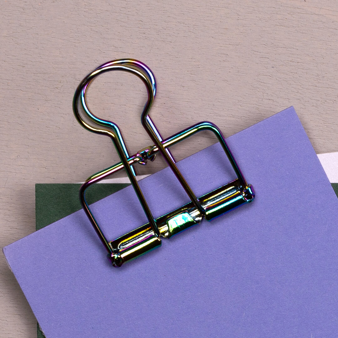 5x Binder Clip | colorful 32mm