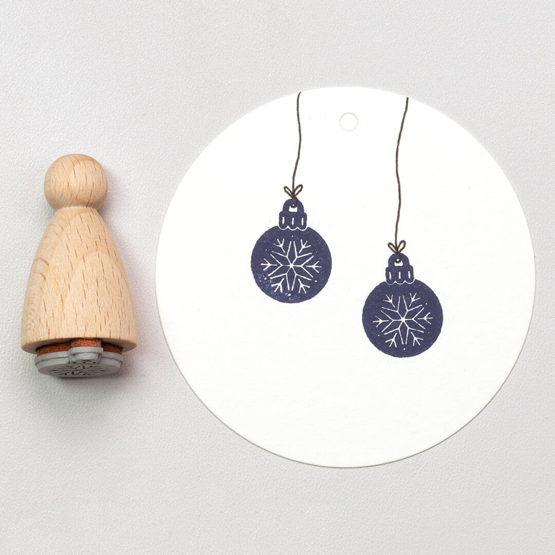 Stempel | Kugel Schneeflocke