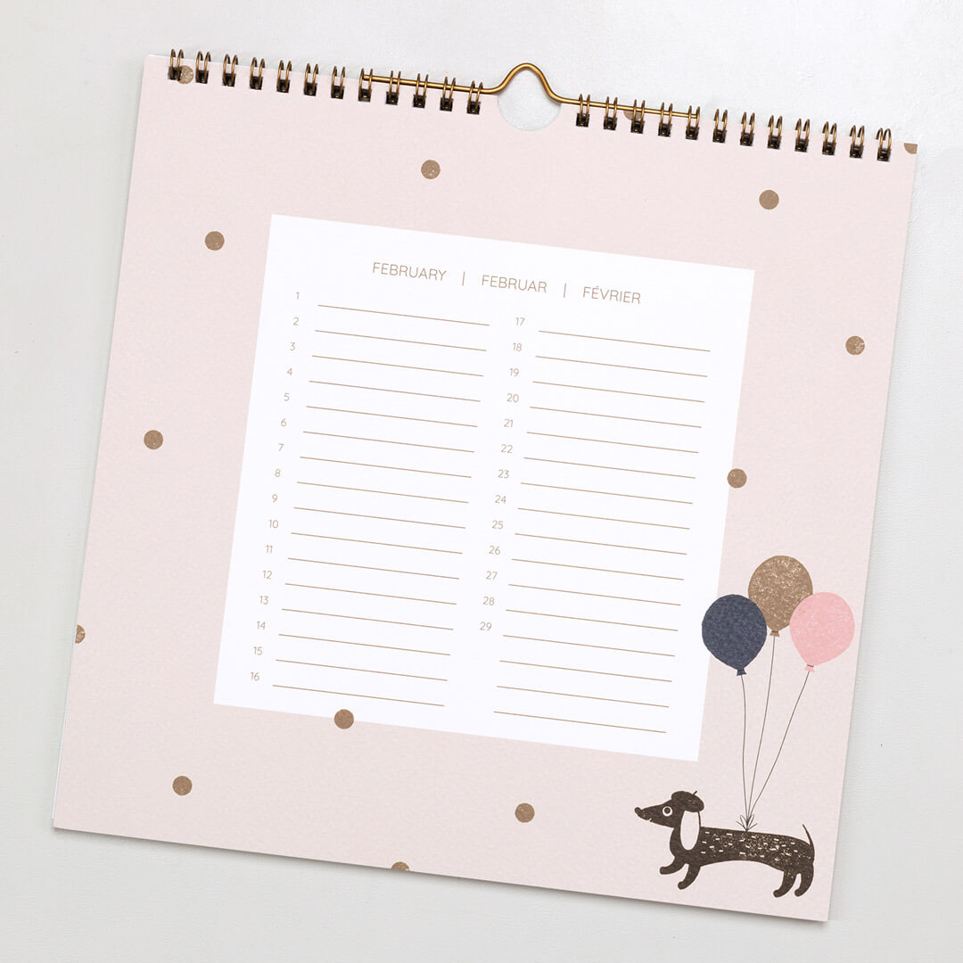 Geburtstagskalender Dumont x Perlenfischer | Stempeltiere