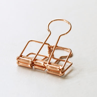 5x Binder clip | rosé gold