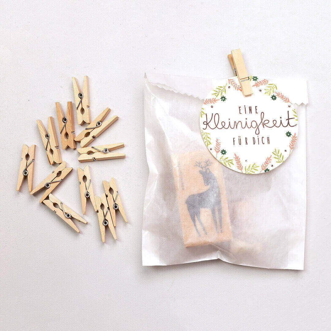 Wooden Clips | Natural 12 pcs.