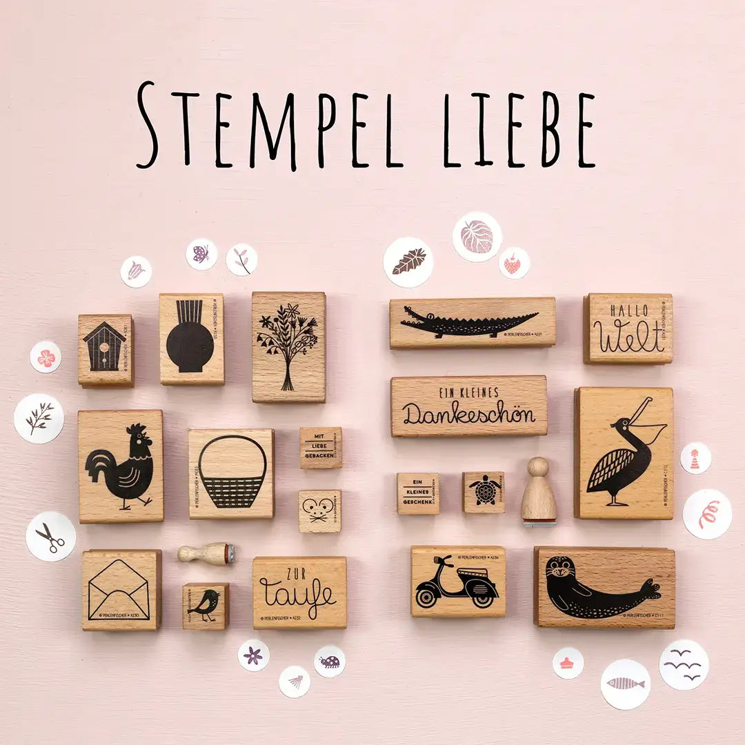 Motivstempel Holz Holzstempel Karten stempeln made in germany