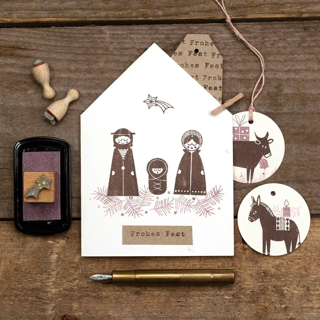 stempel weihnachten stempelset weihnachten stempel krippe weihnachtskarte gestalten stempel frohes fest