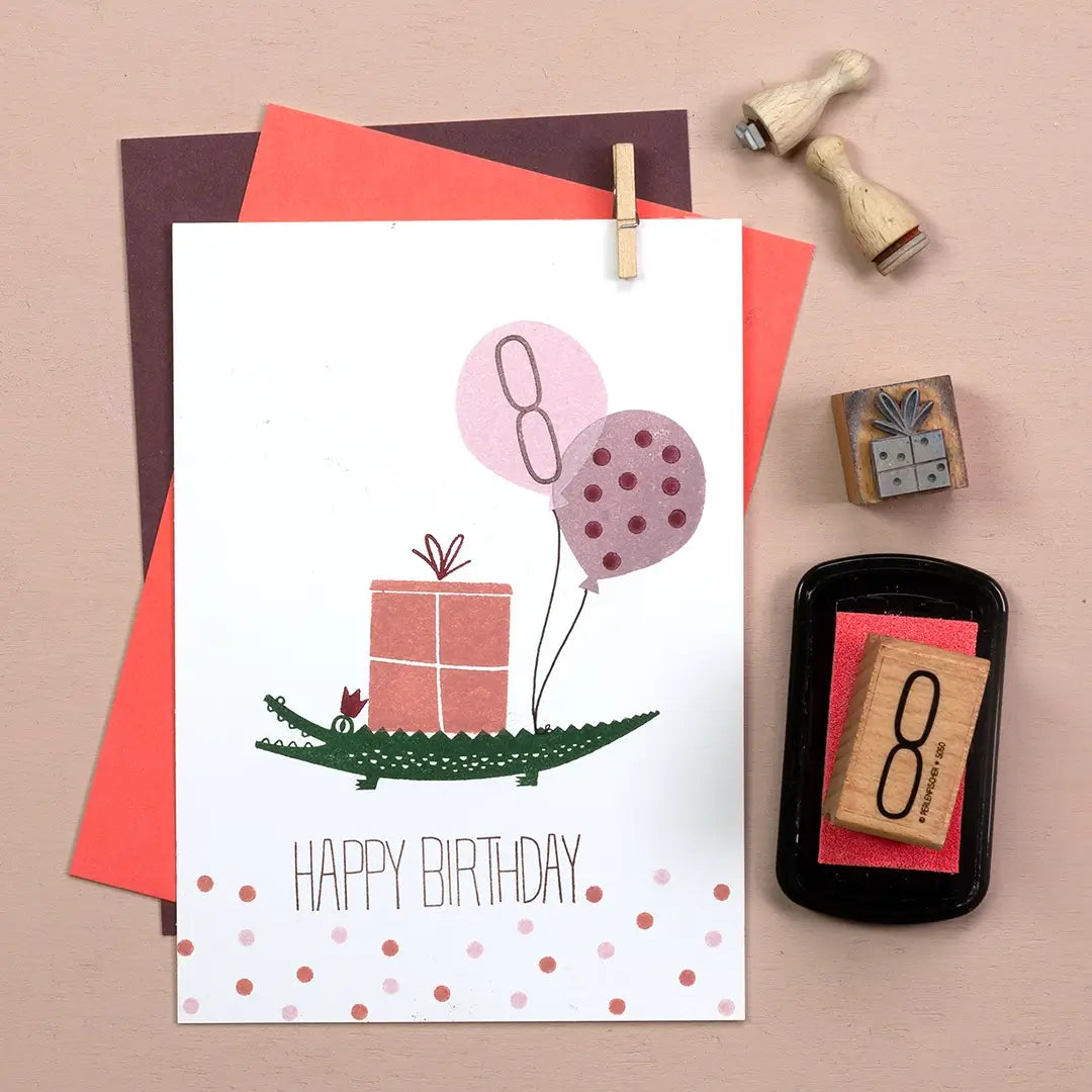 stempel kinder stempel kindergeburtstag stempel luftballon stempel geschenk stempel happy birthday zahlenstempel stempel tiere stempel krokodil