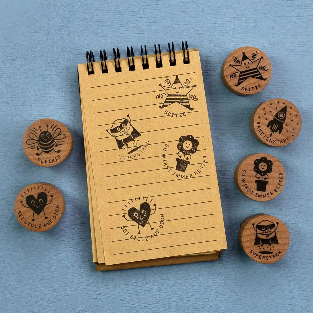 lehrerstempel aus holz motivationsstempel stempelset lehrer lehrerstempel set