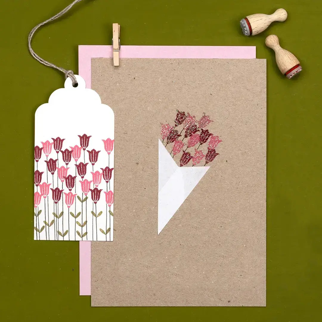 stempel hochzeit besondere hochzeitseinladung stempeln blumenstrauss stempeln masking tape