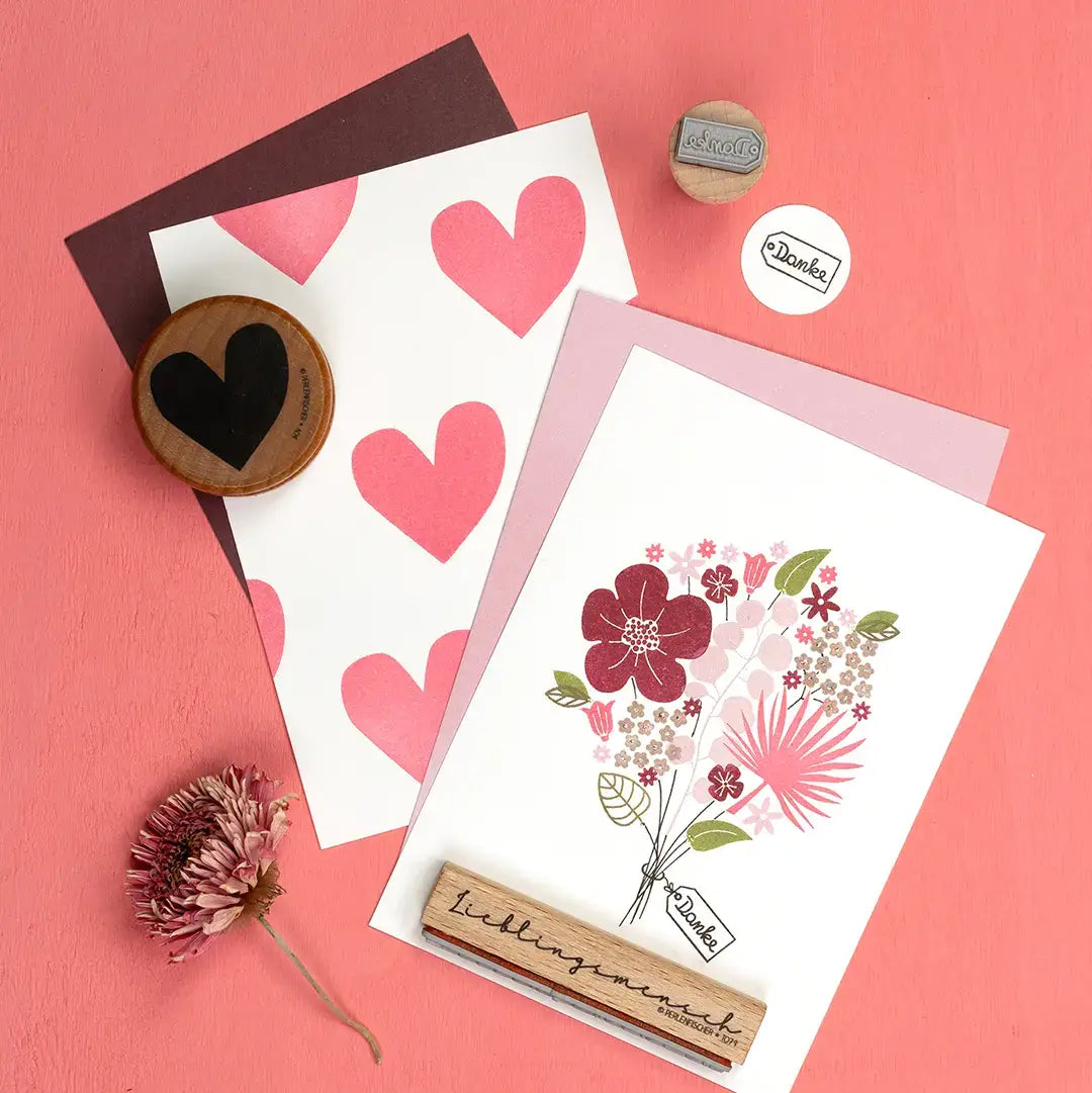 stempel muttertag sprüche muttertag karte stempel herz blumenstempel danke stempel