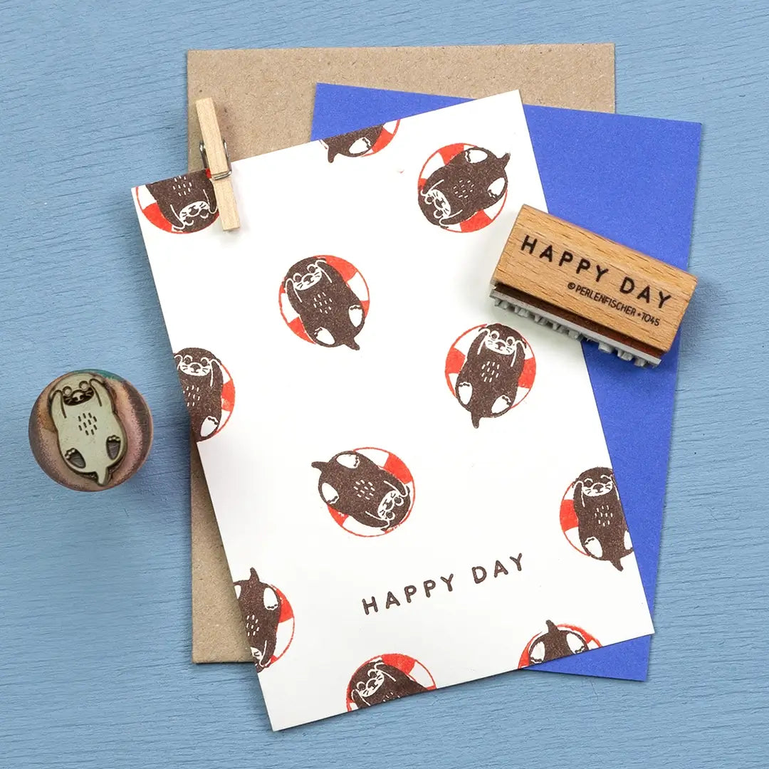 stempel tiere tierstempel stempel otter stempel otterbaby stempel wassertier