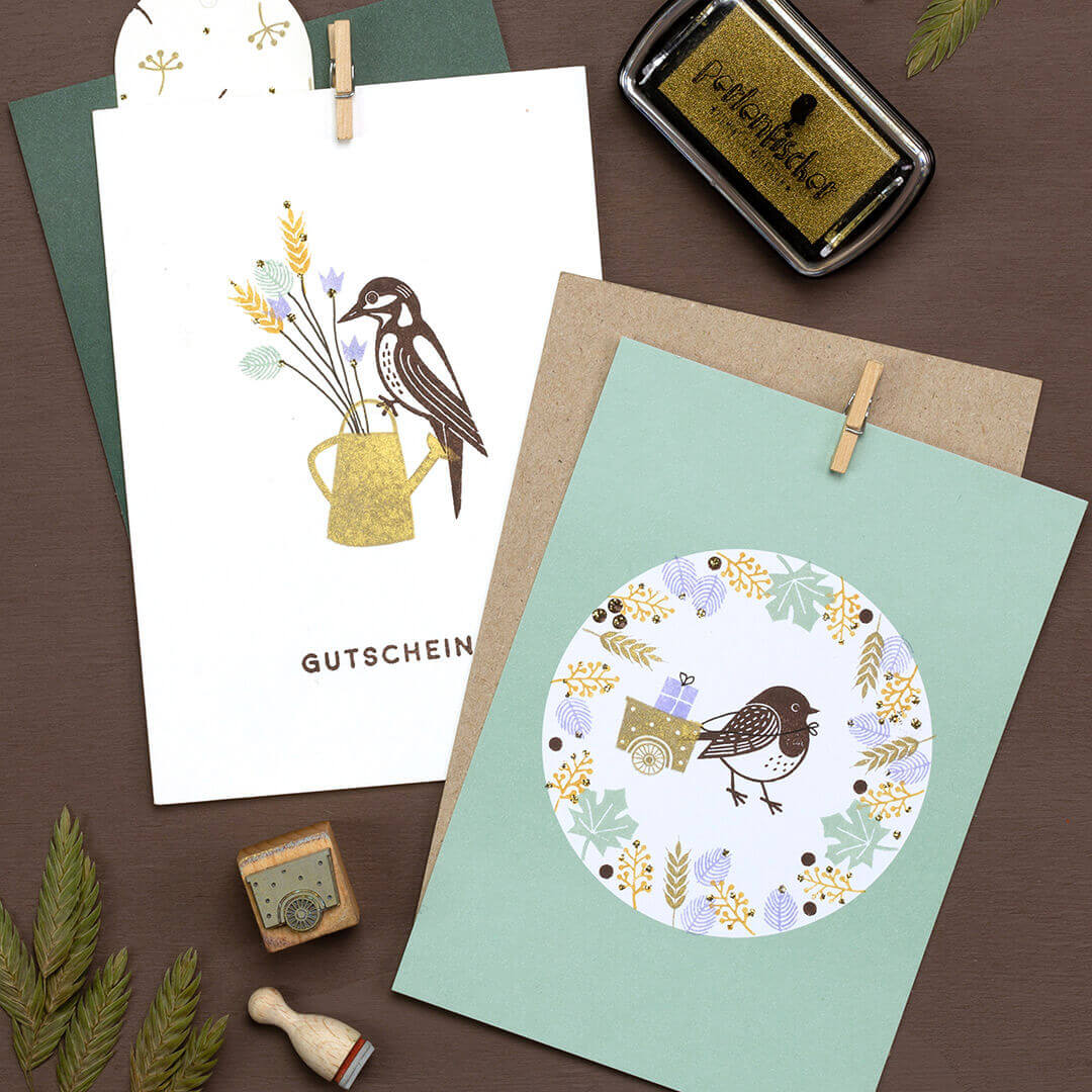 5 Postcards | Dot sage
