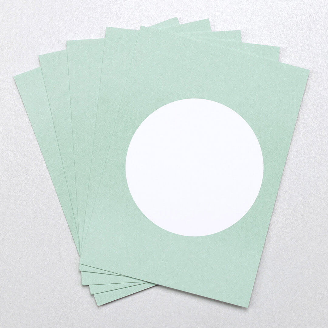 5 Postcards | Dot sage