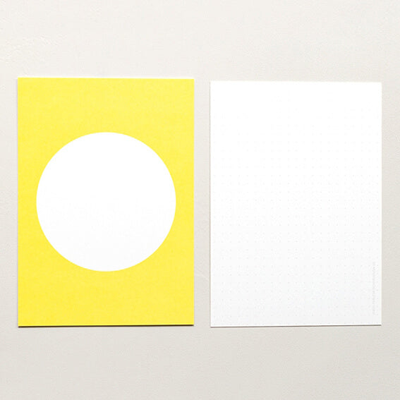 5 Postkarten | Dot Gelb