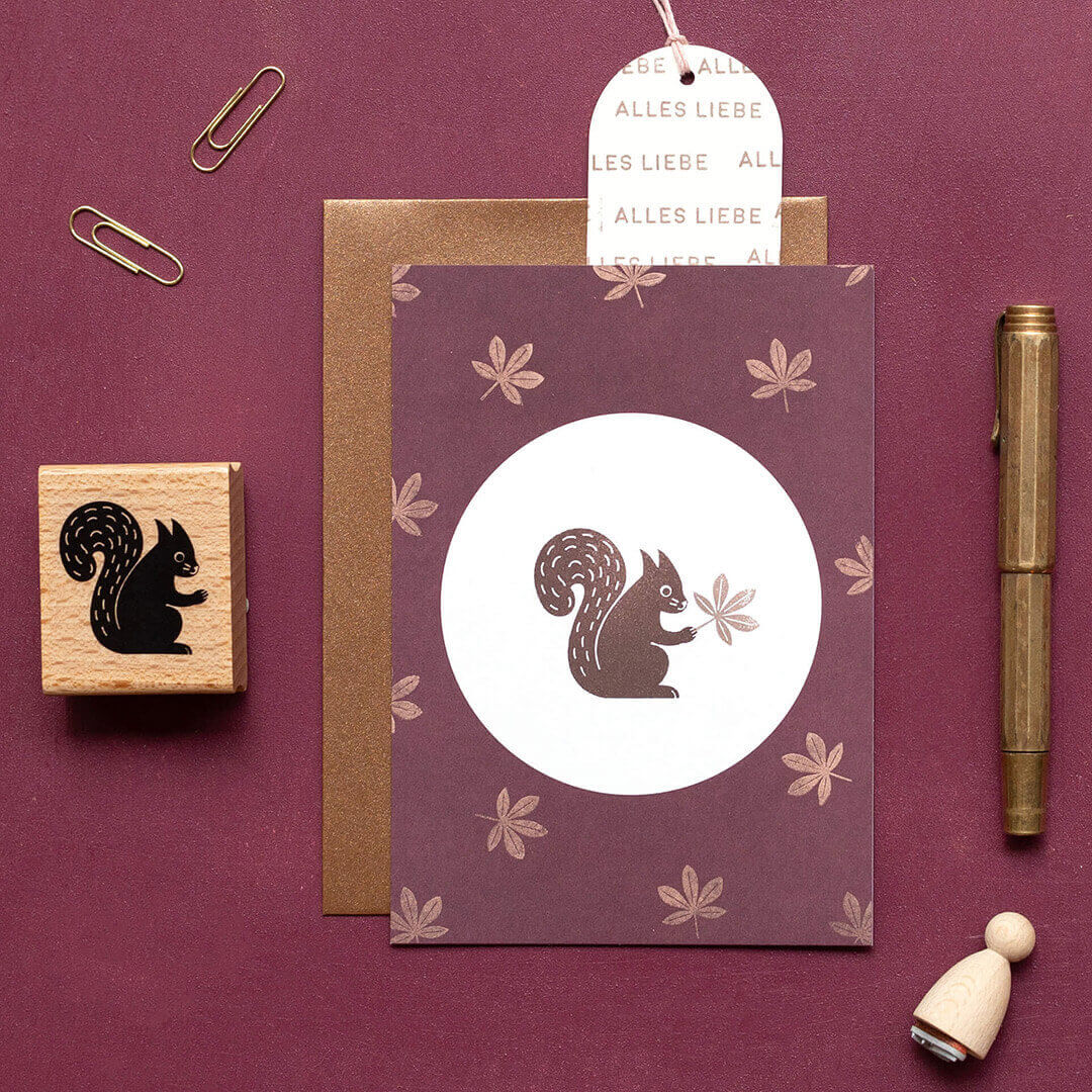 5 Postcards | Dot eggplant
