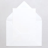 5 Klappkarten mit Umschlag | Weiß