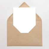 5 Cards with envelope | White craft