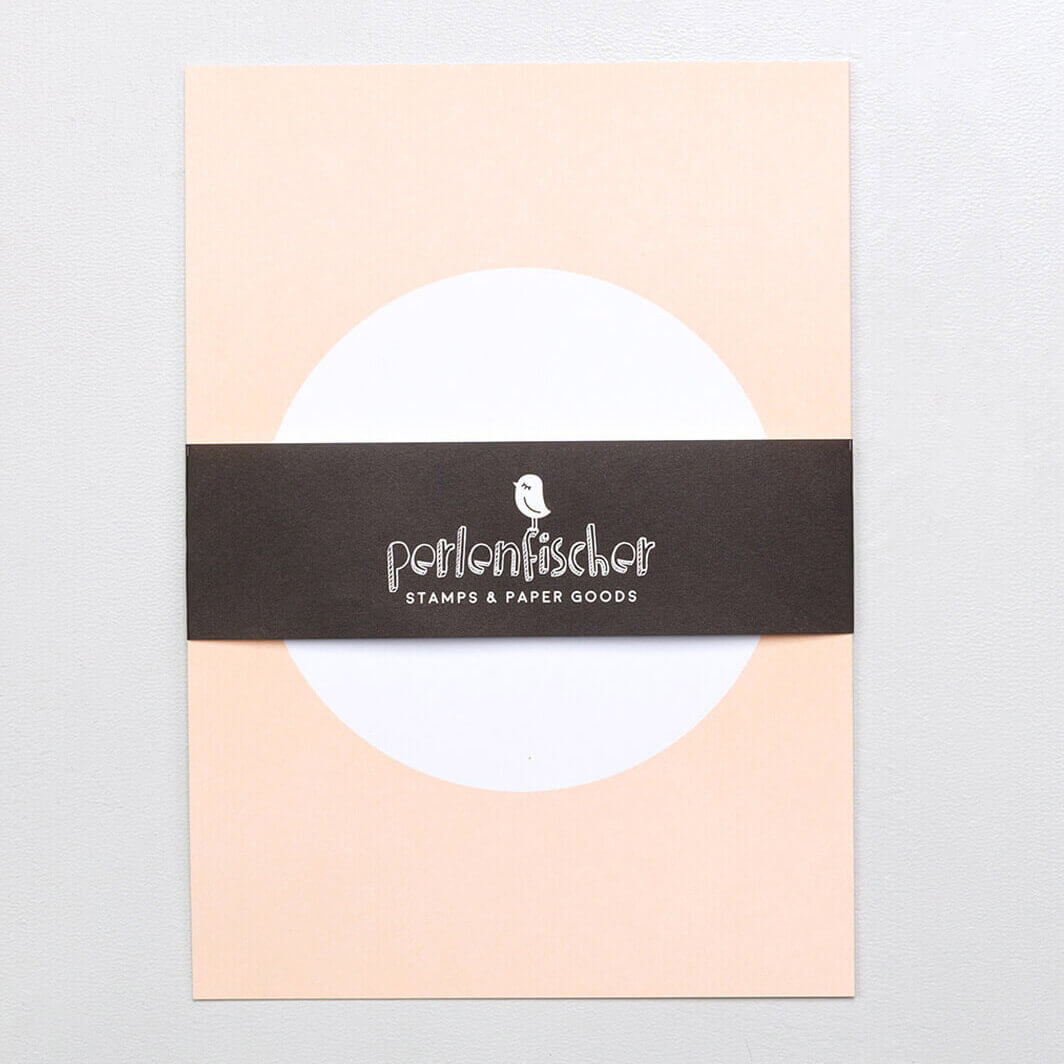 5 Postcards | Dot Soft apricot