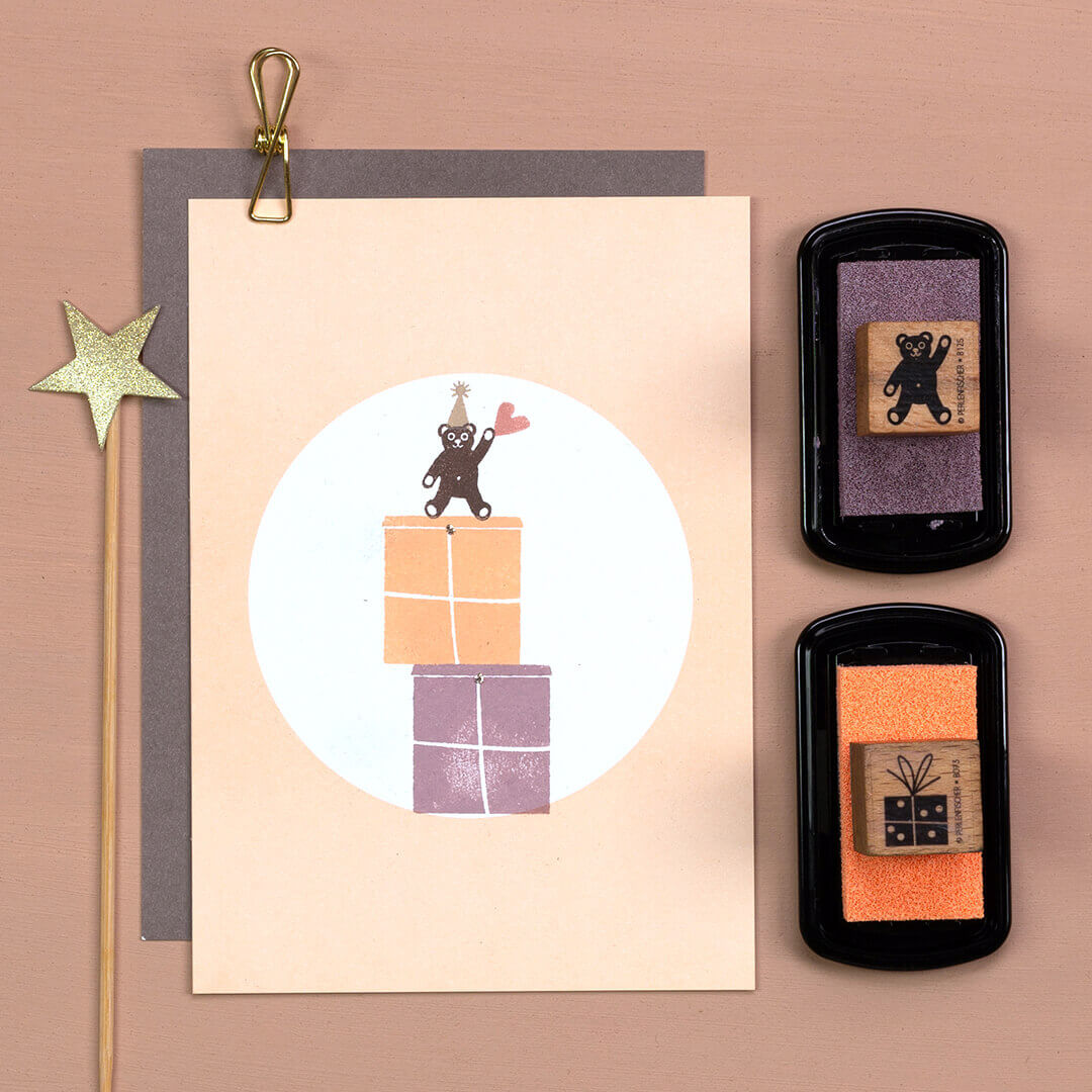 5 Postcards | Dot Soft apricot