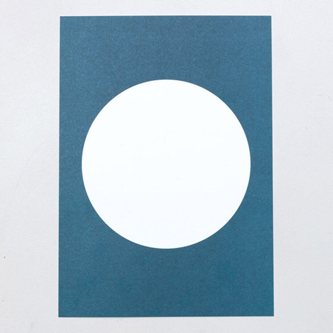 5 Postcards | Dot petrol blue
