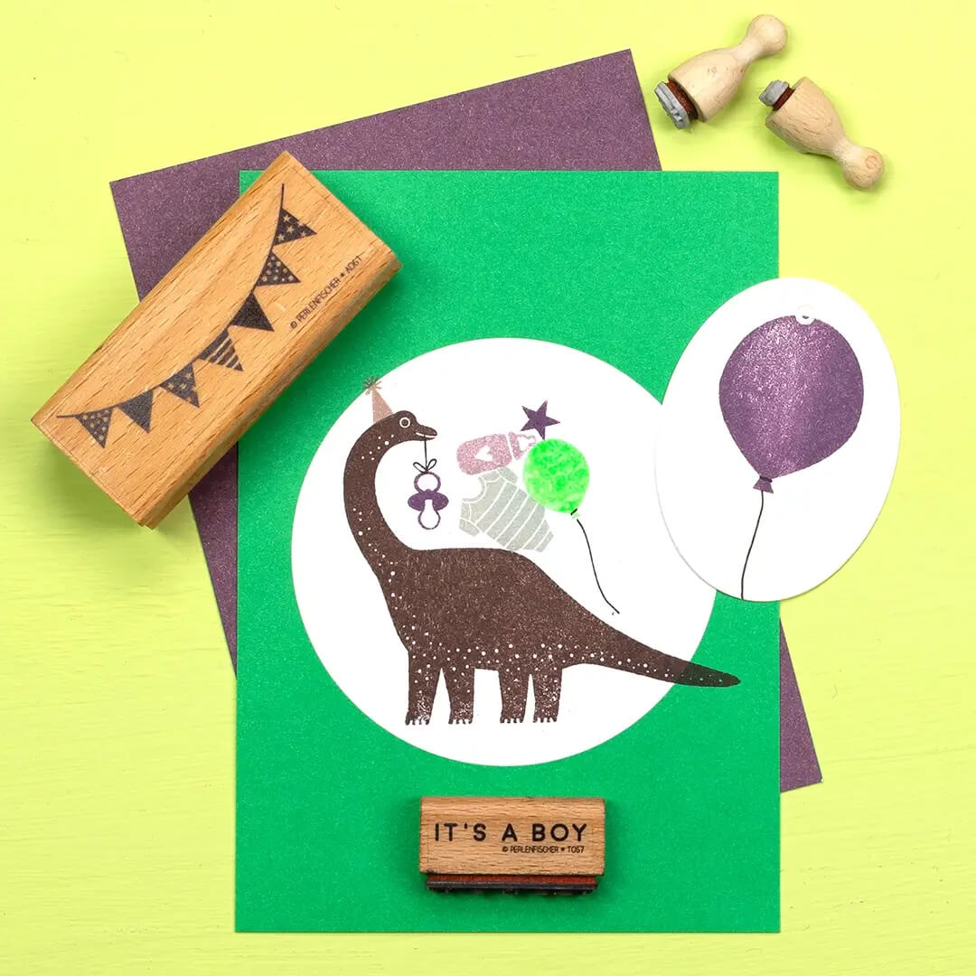 5 Postcards | Dot Grass green