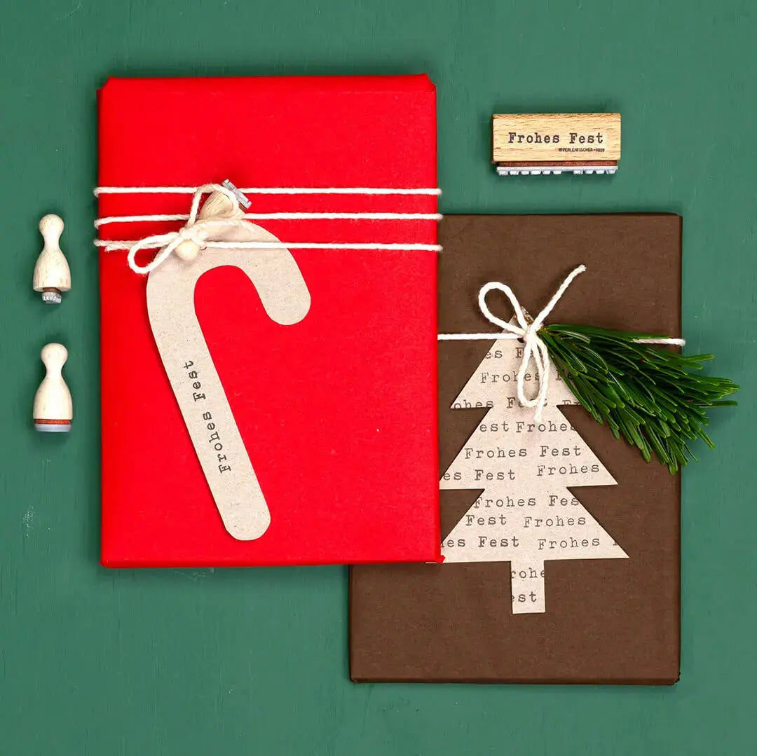 stempel weihnachten geschenke verpacken geschenkanhänger stempeln stempel frohes fest druckvorlage