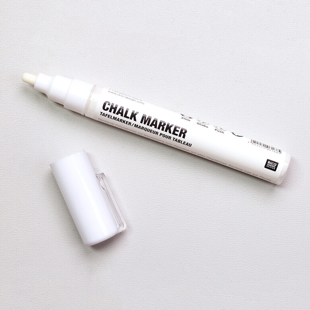 Chalk marker | white