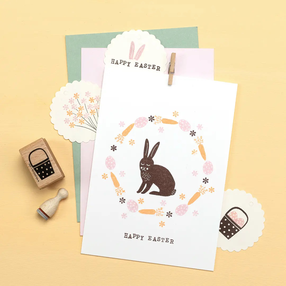 stempel ostern osterstempel stempel osterhase stempel hase stempel happy easter stempel karotte