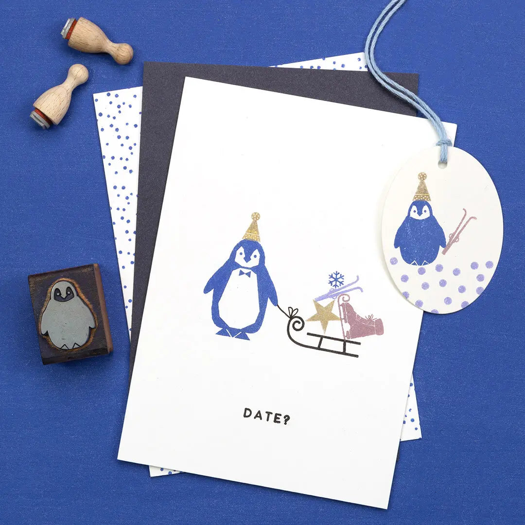 Stempel Tiere Pinguin Stempel Pinguinbaby