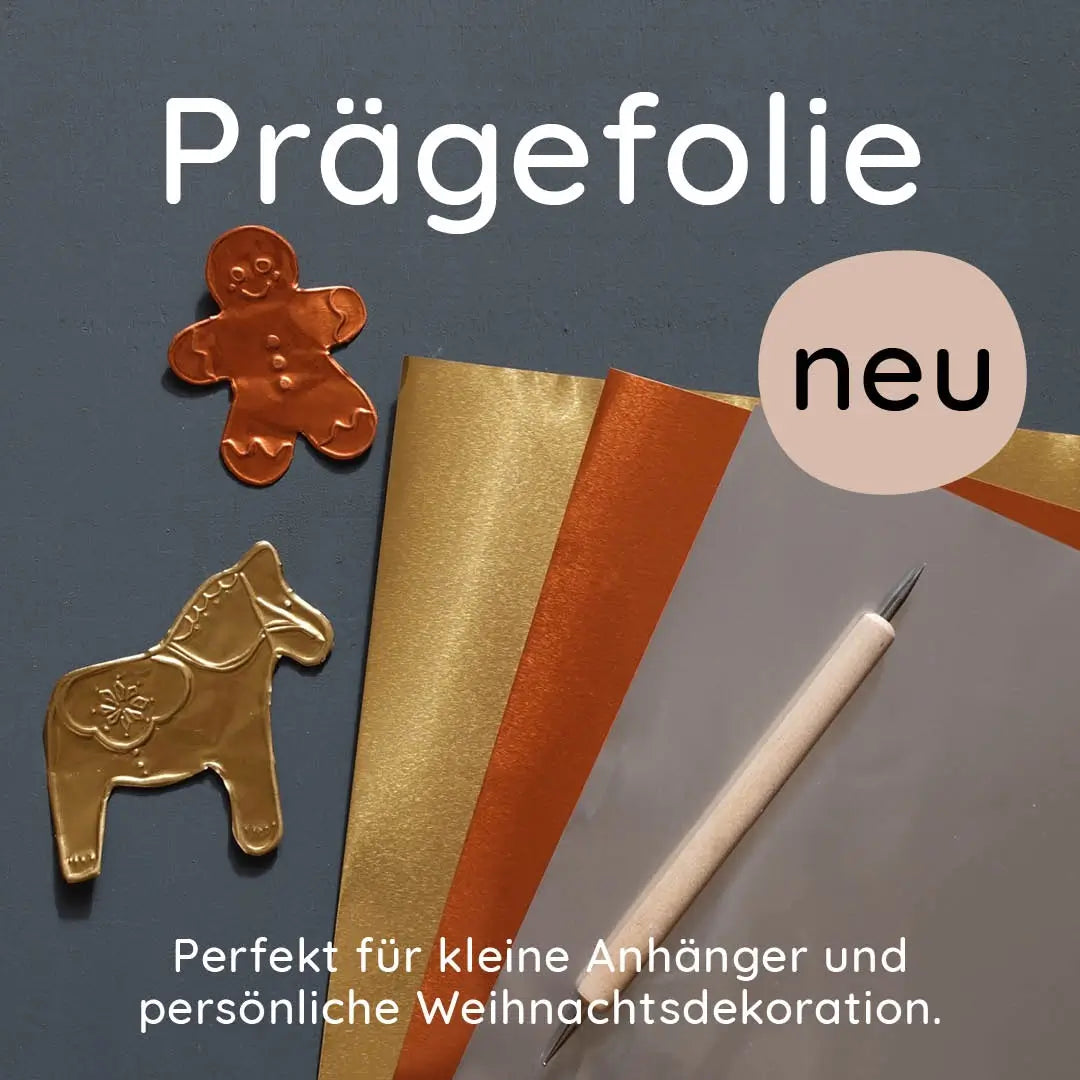 design stempel weihnachten diy weihnachtsanhänger gestalten diy weihnachtsdekoration prägefolie stempelmotiv dalapferd stempelmotiv lebkuchenmann