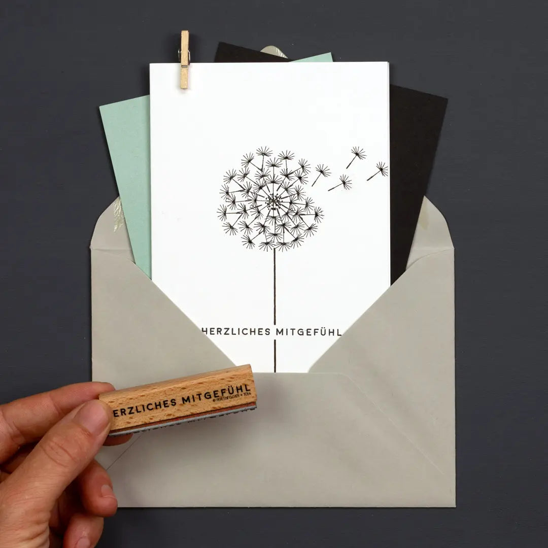 textstempel stempel trauer stempel herzliches mitgefühl stempel beileid
