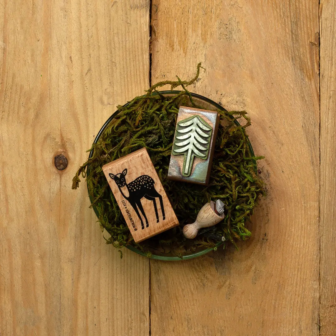 Stempel Weihnachten aus Holz nachhaltig und fair produziert made in germany