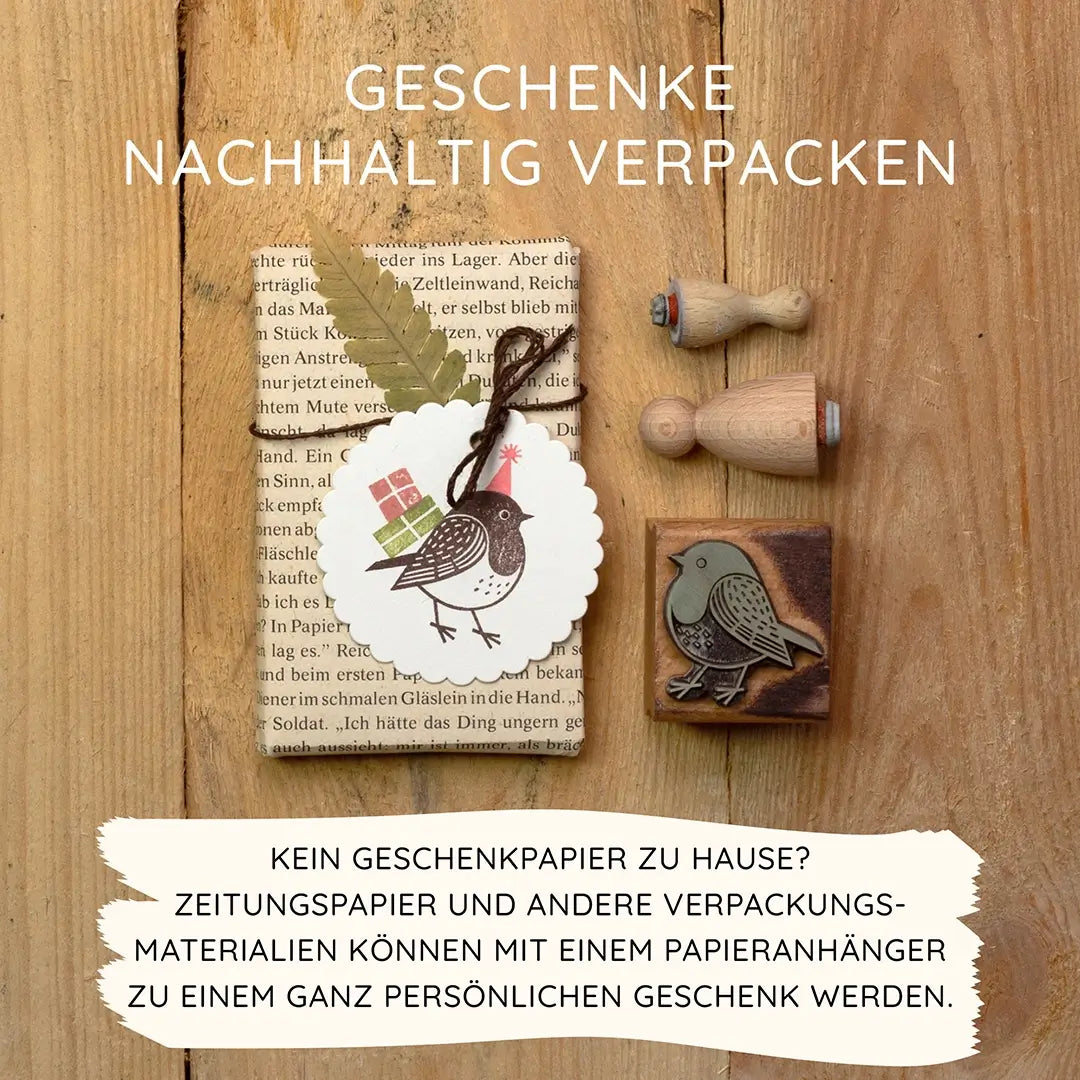 Stempel Herbst & Wald Stempel Vogel Stempel Rotkehlchen Stempel Waldtiere Stempel