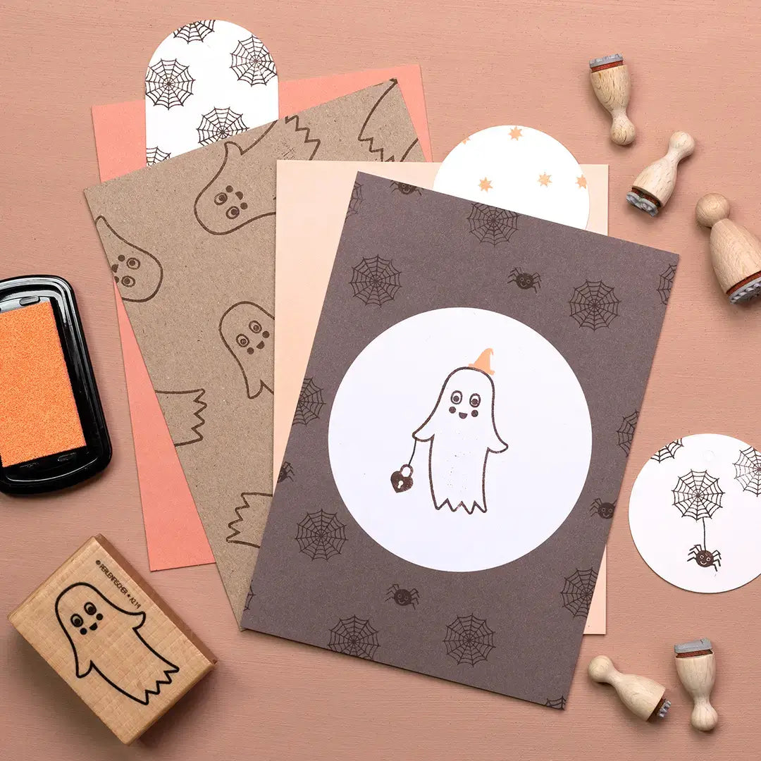 bunte stempelkissen kinder stempelkissen orange stempelkissen für halloween