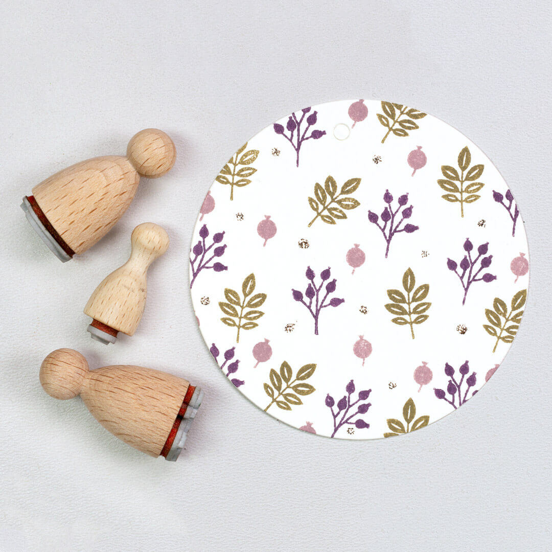 Stamp set | Leaf swirl
