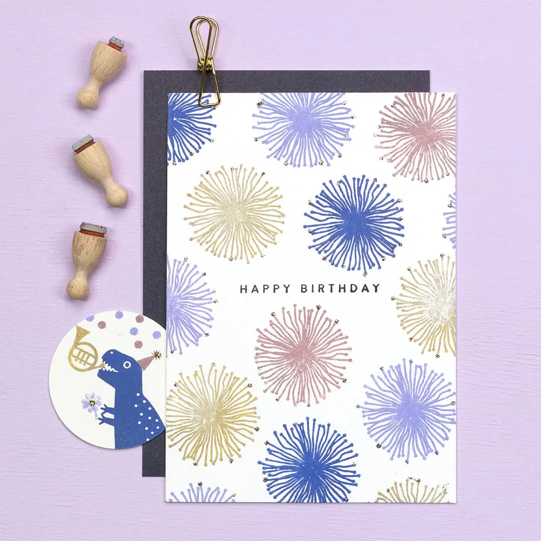 glitzerkleber ideen zum geburtstag glitter glue Geburtstagskarten stempeln verzieren